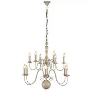 Image of Brugge Multi Arm Chandeliers Ivory