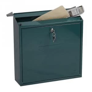 image of Phoenix Casa Top Loading Mail Box MB0111KG in Green with Key Lock