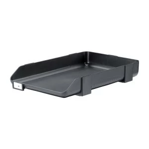 Image of Rexel Agenda 55m Classic Letter Tray Stackable Charcoal Single