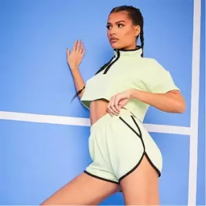 Image of I Saw It First Contrast Piping - Green