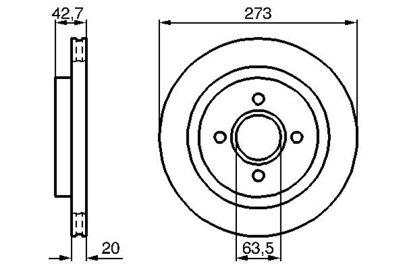 Image of Brake disc Bosch 0 986 478 816