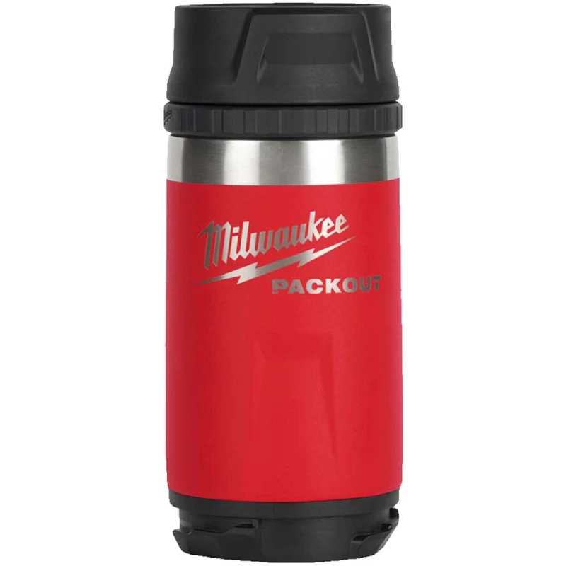 Image of Milwaukee Packout Drinks Bottle Sip Lid Red 355ml 4932498977