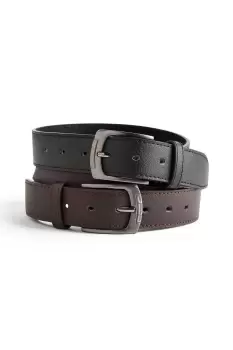 image of 2 Pack Leather Lined Belt