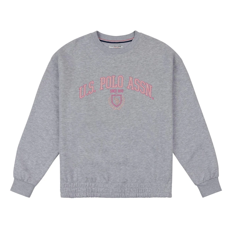 Image of US Polo Assn Logo Sweatshirt - Grey Grey 8
