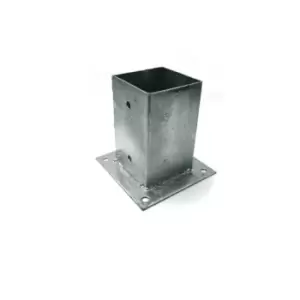 Image of Moderix Galvanised Bolt Down Fence Post Grip Support Anchor Post Holder - Size 9