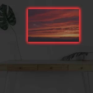 Image of 4570DHDACT-021 Multicolor Decorative LED Lighted Canvas Painting