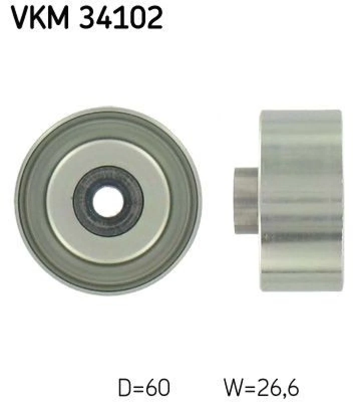Image of SKF Deflection / guide pulley, V-ribbed belt SKF VKM 34102