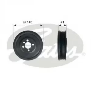 Image of GATES Torsional Vibration Damper TVD1001