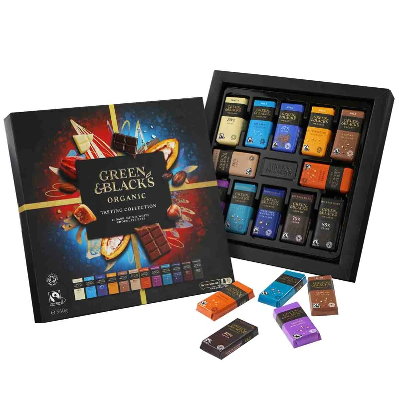 Image of Cadbury Gifts Direct Green & Black's Organic Tasting Collection 360g 4316117