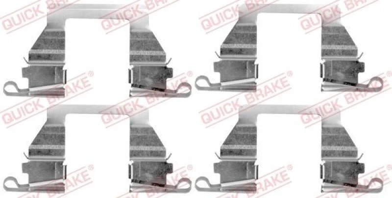 Image of QUICK BRAKE Brake pad fitting kit QUICK BRAKE 109-1800