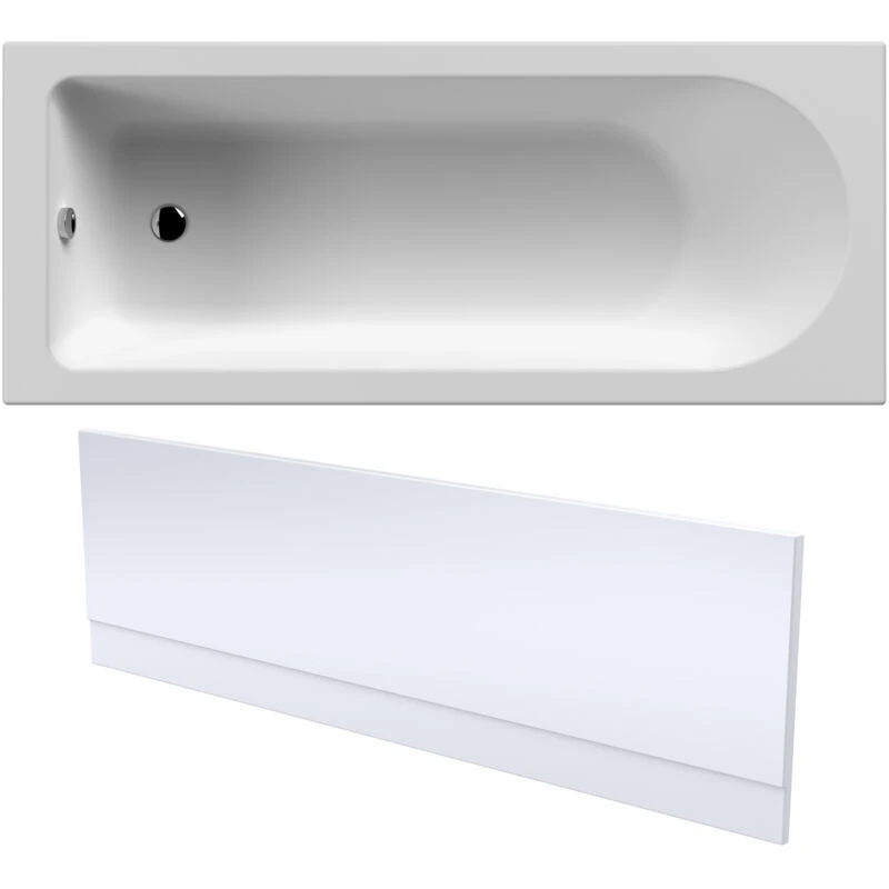 Image of Balterley Round Single Ended Bath and Front Panel 1700 x 700mm White