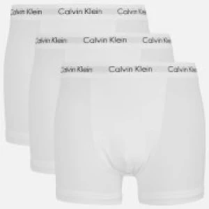 image of Calvin Klein Mens 3 Pack Trunk Boxer Shorts - White