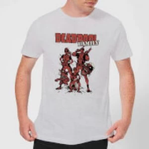 Marvel Deadpool Family Group Mens T-Shirt - Grey - XL