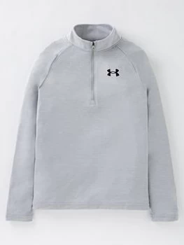 Image of Urban Armor Gear Boys Tech 2.0 1/2 Zip Top - Grey/Black, Size Xs=5-6 Years