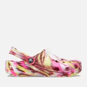 image of Crocs Classic Tie-Dye Rubber Clogs - M4W5