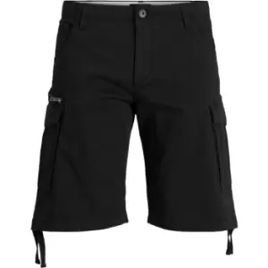 Image of Jack and Jones Cargo Shorts - Black