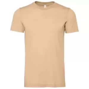 Image of Bella + Canvas Adults Unisex Heather CVC T-Shirt (M) (Sand Heather)