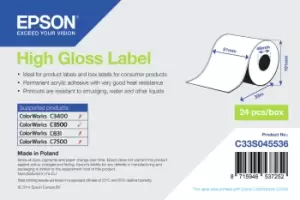 Image of Epson C33S045536 Format-etikettes high-gloss 51mm x 33m for Epson...