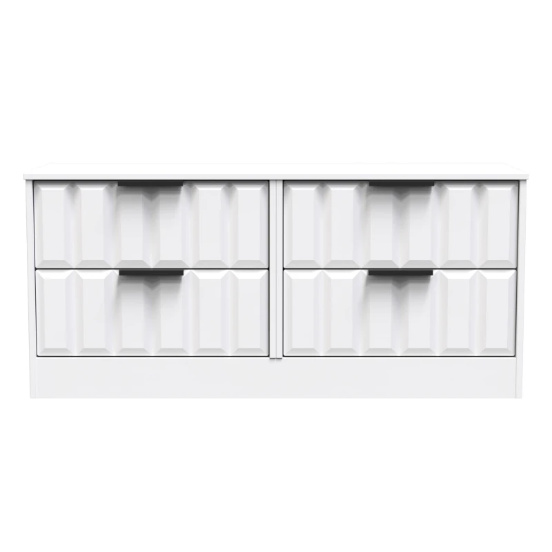 Image of Ready Assembled 2 U Seattle 4 Drawer Bed Box (Ready Assembled) in White Size: Small White Unisex Small