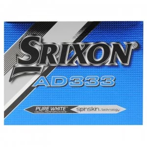 image of Srixon AD333 Golf Balls 12 Pack - White