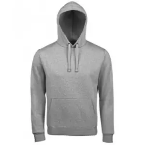 Image of SOLS Unisex Adults Spencer Hooded Sweatshirt (L) (Grey Marl)