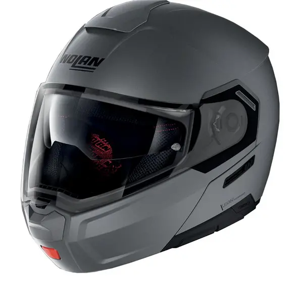 image of Nolan N90-3 Classic 2 Flat Vulcan Grey ECE 22.06 Modular Helmet Size M