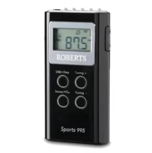 Image of Roberts SPORTS 995 2 Band PLL Synthesised Stereo Radio in Black MW FM