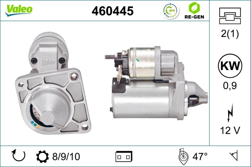 Image of Starter motor VALEO 460445