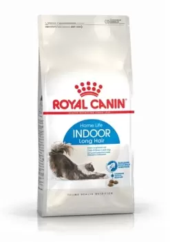 image of Royal Canin Indoor Long Hair Adult Cat Food Dry 4kg