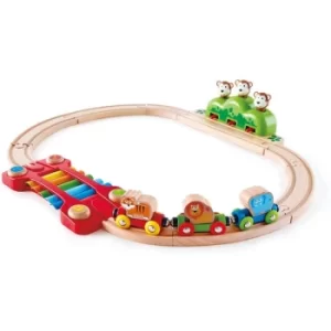 Image of Hape Music and Monkeys Railway Playset