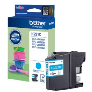Image of Brother LC221 Cyan Ink Cartridge