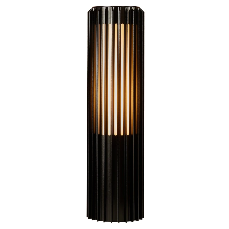 Image of Nordlux Aludra Outdoor Garden Post Black Aluminium E27 Coastal/Marine Safe - Mains Powered, IP44 Black Unisex