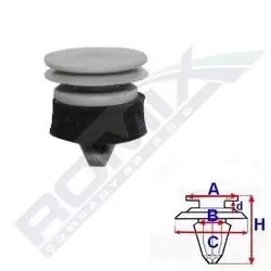 Image of ROMIX Clip, trim-/protection strip AUDI C60455