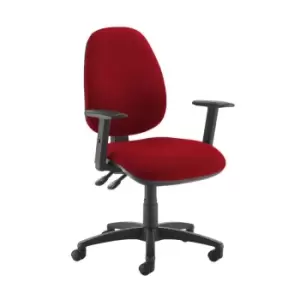 Image of Dams MTO Jota High Back Operator Chair with Adjustable Arms - Solano Yellow