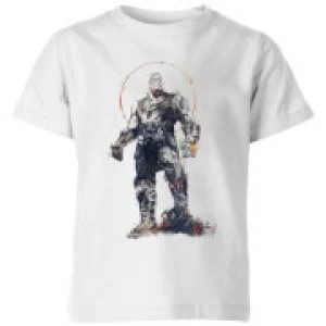 Image of Marvel Avengers Infinity War Thanos Sketch Kids T-Shirt - White - 11-12 Years