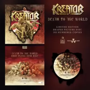 image of Kreator Death to the world LP coloured