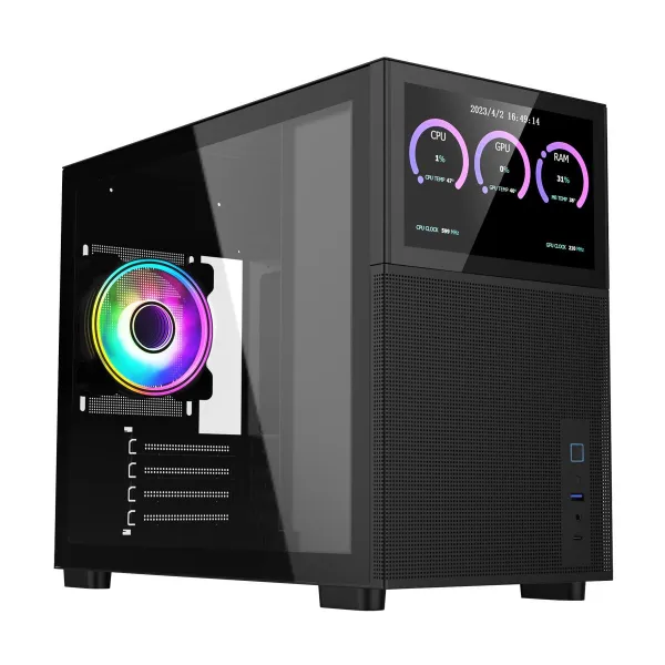 Image of CiT Pro Jupiter Mid Tower Gaming Case - Black