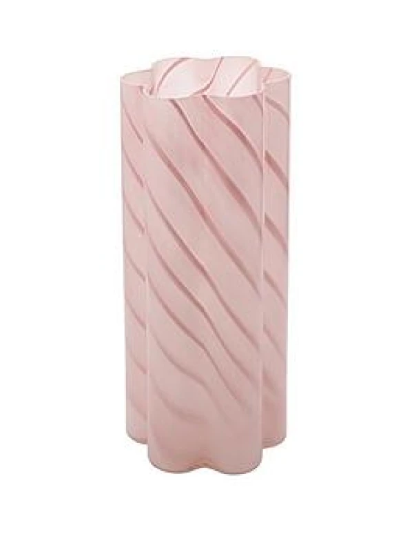 Image of Hestia Pink Swirl Vase Light Pink