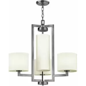 Image of 4 Bulb Chandelier Hanging Pendant LIght Antique Nickel LED E27 100W Bulb