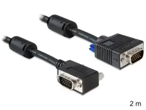 Image of DeLOCK SVGA 2m VGA cable VGA (D-Sub) Black