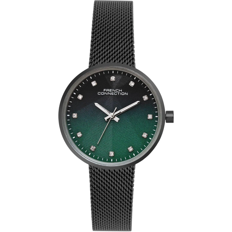 Image of French Connection French connection Dawnlight Blue-Green Round Dial Womens Analogue Watch Blue-Green female One Size