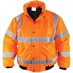 Image of Scan Hi Vis Bomber Jacket Orange XL
