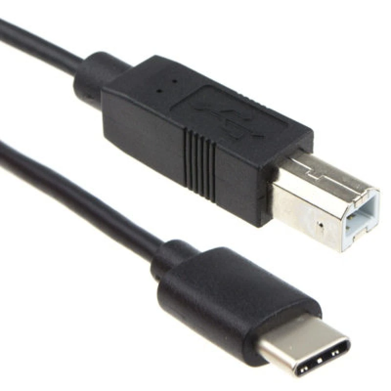 Image of Cables Direct USB3C-872 USB cable 2m USB 2.0 USB C USB B Black