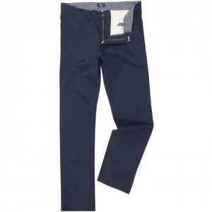 Image of Gant Regular Twill Chino - Navy
