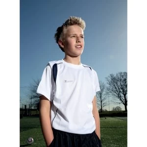 Image of Precision Ultimate Moisture Management Tee White/Navy 30-32"