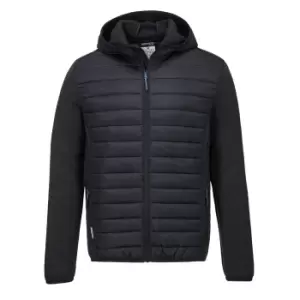 Image of Portwest Adults Unisex KX3 Baffle Padded Jacket (L) (Grey Marl/Black)