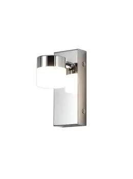 image of Bathroom Wall Lamp Single Adjustable, 1 x 5W LED, 4000K, 415lm, IP44, Polished Chrome