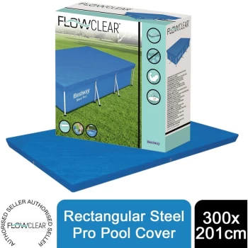 image of Bestway - Flowclear Rectangular Steel Pro 300 X 201cm Pool Cover