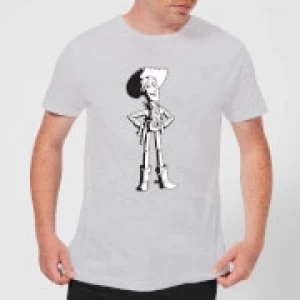 Image of Toy Story Sheriff Woody Mens T-Shirt - Grey - 3XL