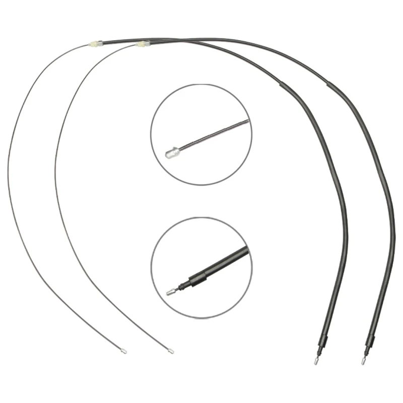 Image of RIDEX 124C1706 Brake Cable Left, 1612/800mm Cable,parking brake (124)